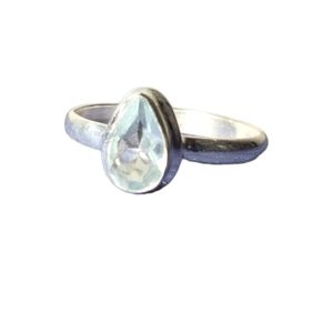 MSRP $69 .925 Silver Ring with Aquamarine Stone